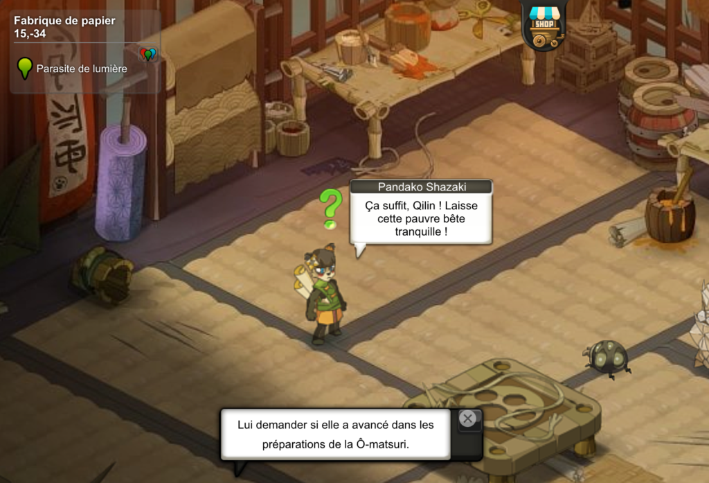[Quête] Parasites de lumière – Le Bazar de Papycha