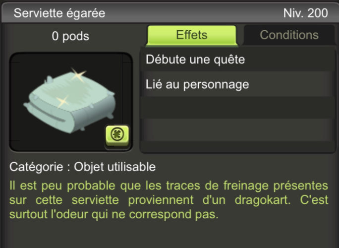 [Quête] Le jour de la serviette