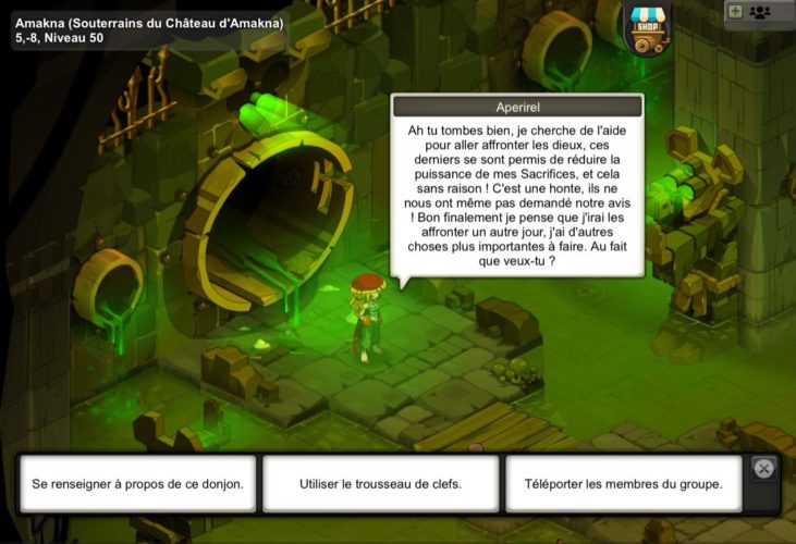 Position du PNJ pour Rats du Château d'Amakna